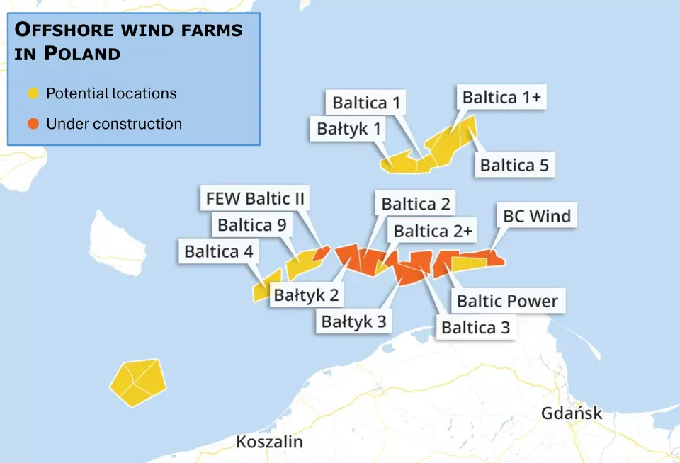 Offshore wind farms in Poland